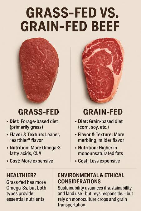 grass-fed beef vs. grain-fed beef